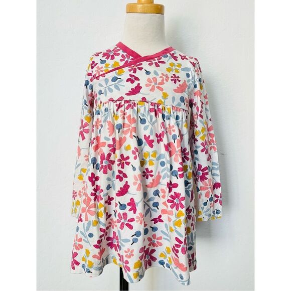 3/$30 Tea Collection Toddler Girls 3 Chiquita Floral Wrap Dress - Picture 2 of 9